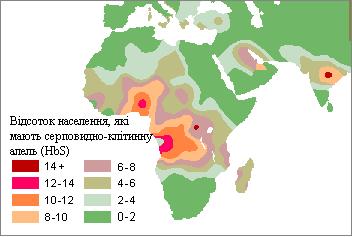 серповидно-клітинна анемія, епідеміологія, генетика, ген